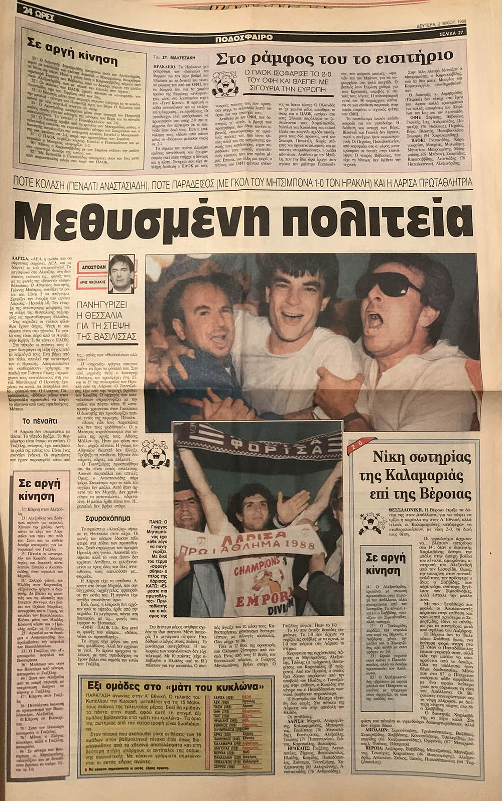 ΕΦΗΜΕΡΙΔΑ 24 ΩΡΕΣ 02 ΜΑΪΟΥ 1988